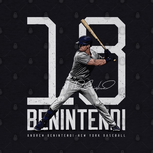 Andrew Benintendi New York Y Bold Number by Jesse Gorrell